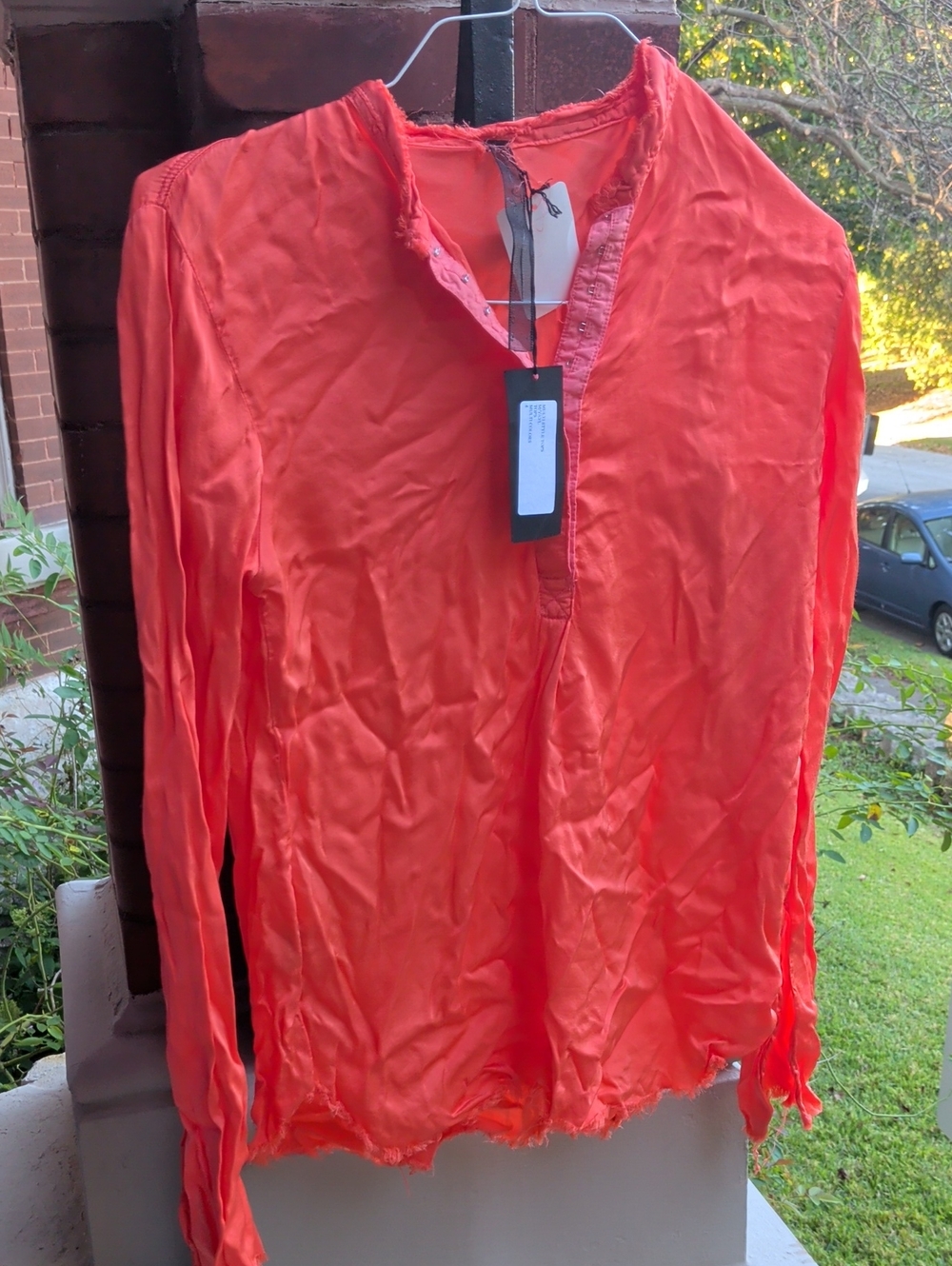 Jaga Long Sleeve Top in Red Size 4 NWT